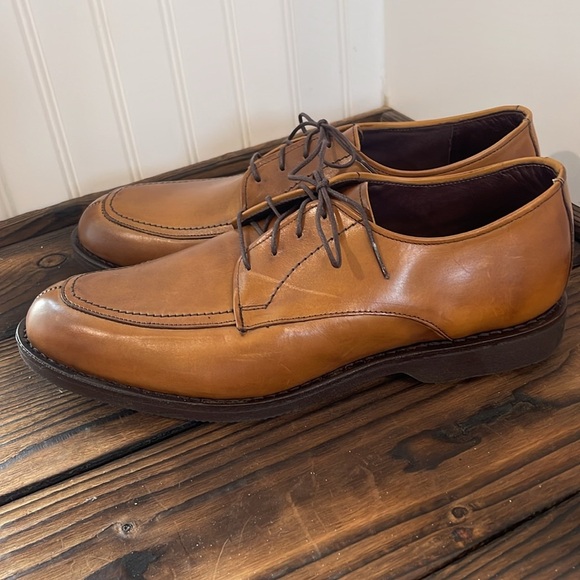 New Allen Edmonds Brown Leather Derby Oxfords Dress Shoes Mens 10 - Picture 5 of 7